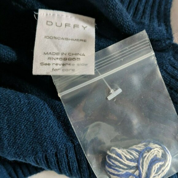 Duffy Cashmere Colorblock Pullover Sweater XS NWT - Picture 4 of 5